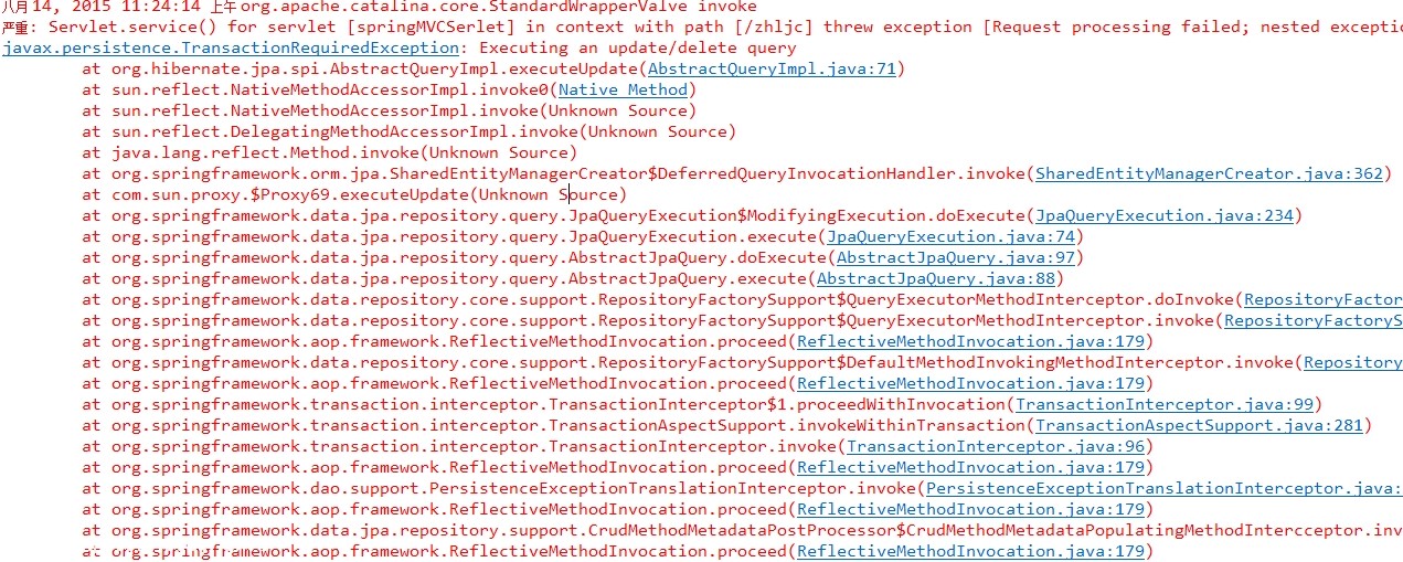 Transactionrequiredexception xqlee blog